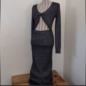 House of Harlow 1960 Shimmer Twist Front Midi Dress Size Small